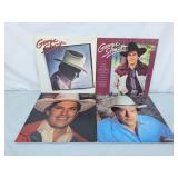 Collection of George Strait Vinyl Albums
