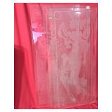 Trio of Etched glass panels 22"x47"