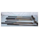 Vintage Wood Shaft Golf Clubs