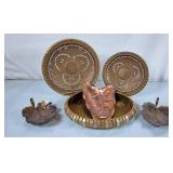 Assortment of Brass & Copper Decor