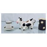Vintage Warwick Creamer & Underplate, Cow Creamer