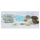 Assorted trinket dishes / jewelry boxes