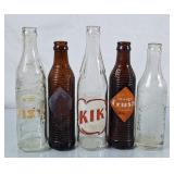 Vintage Pop Bottles - Orange Crush, Kik, Sarnia