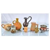 Collection of Earth Tone Pitchers - Various