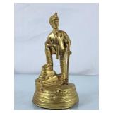 Solid Brass Coal Miner Figure