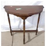 Vintage half moon table