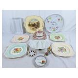 Royal Winton homestead plate, Johnson Bros fruit
