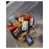 Large quantity of mystery collector tins