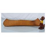 Handcrafted Birchbark Canoe & Blue Mountain