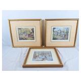 Trio of Peter Etril Snyder rustic farm house