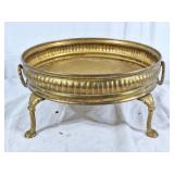 Elegant raised brass planter
