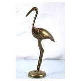 Solid Brass Crane Bird Figure