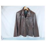 Danier Canada Brown Leather Coat - Ladies Large