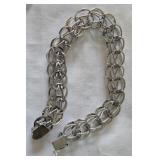 Vintage Sterling Silver Airflex double link