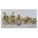 4, Brass outdoor porch lights