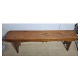 Wood bench. Great for your entrance way