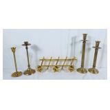 Lattice design wall sconce and 4 candle holders