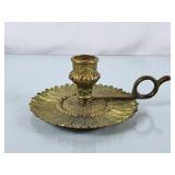 Lovely Brass Sunflower Chamberstick Candle Holder