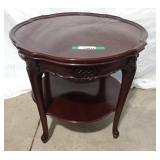 Vintage mahogany 2 tier side table