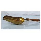 Large Vintage Brass General Store Scoop