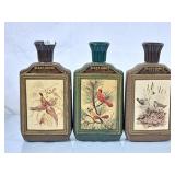 Jim Beam Whiskey Bottles - Pheasant, Cardinal &