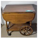 Vintage rolling teacart