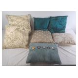 Assortment of throw pillow