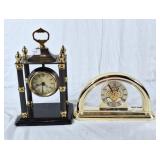 Bombay mantle clock and Daniel Dakota clock