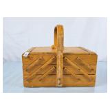 Vintage Wood Sewing Box