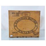 Vintage Canadian Butter Wood Crate