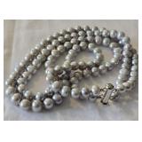 Double Strand Beautiful Pearl Necklace