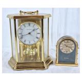 Bulova mini mantle clock and Schmeckenbecher