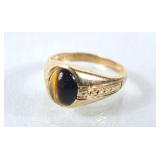 10Kt Gold Ring w/Cat