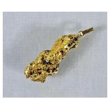 Natural Gold Nugget Pendant - Tested 20kt-24kt,