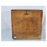 Vintage Canadian Butter Wood Crate w/Lid