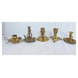 Decorative brass candle stick holders. Great