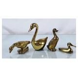 Collection of Solid Brass Birds