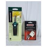 Fishers microtip pruning shears and janome even