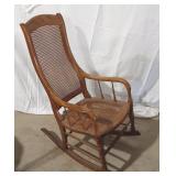 Vintage cane rocking chair
