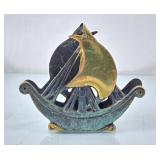 Brass Sailboat Letter Holder