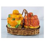 Vintage Jam Pots - Made in Japan, Strawberry Lid