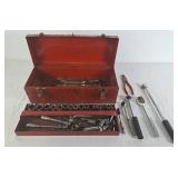 Toolbox of sockets, ratchet, wrenches