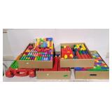 4 boxes of mega building blocks