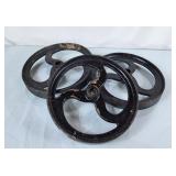 Vintage Cast Pulley Wheels
