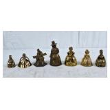 Vintage brass figural bells