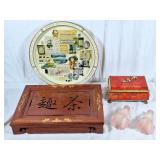 Vintage Blue Bird Confectionery tin, tea tray,