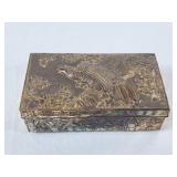 Beautiful Embossed Metal Trinket Box