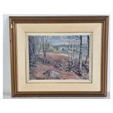 Landscape print titled "King