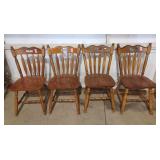 4 lovely wooden dining chairs