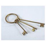 Solid Brass Skelton Keys